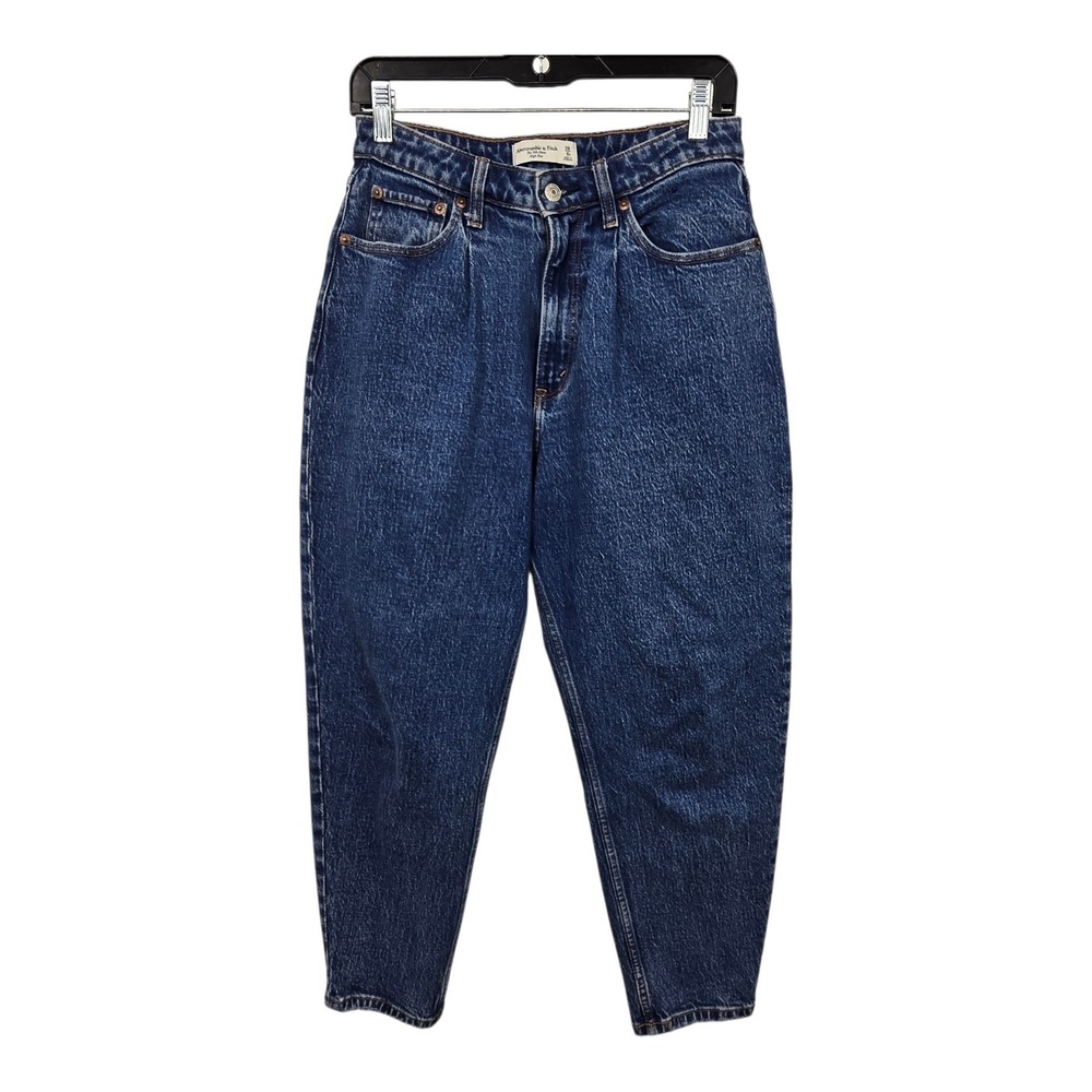 Abercrombie Fitch 90s Mom Jean Womens 28/6S Blue Denim Curve Love Hi Rise Barrel